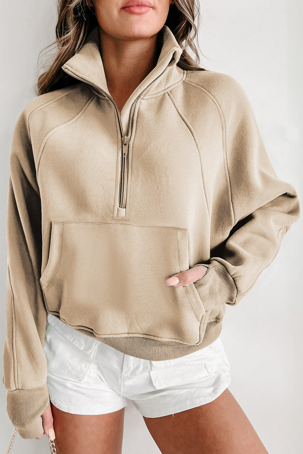 THE GABBY SWEATSHIRT - KHAKI