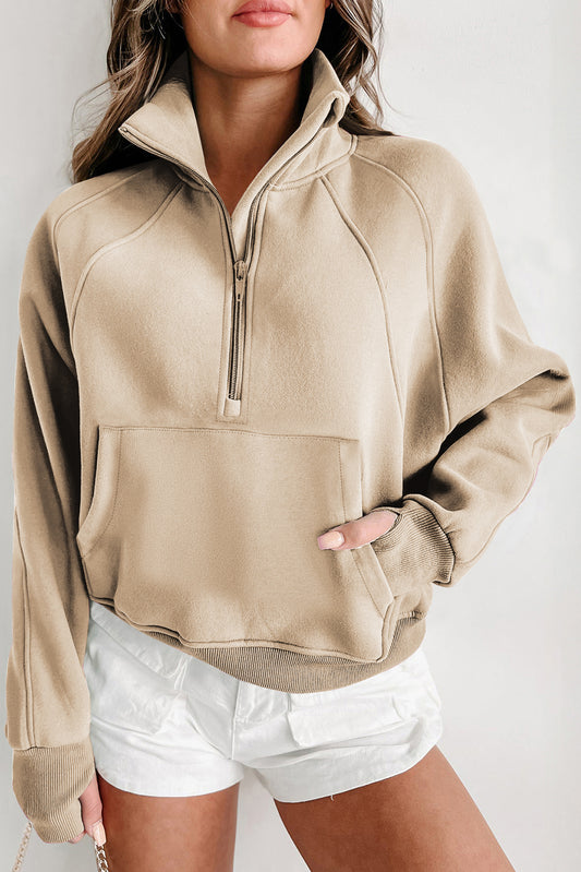 THE GABBY SWEATSHIRT - KHAKI