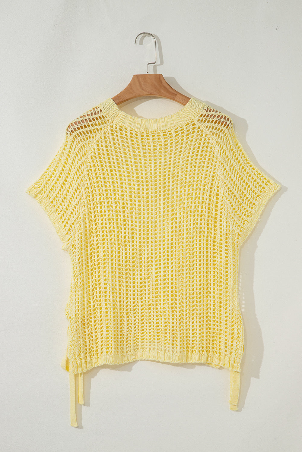 YELLOW CROCHET SWEATER TEE