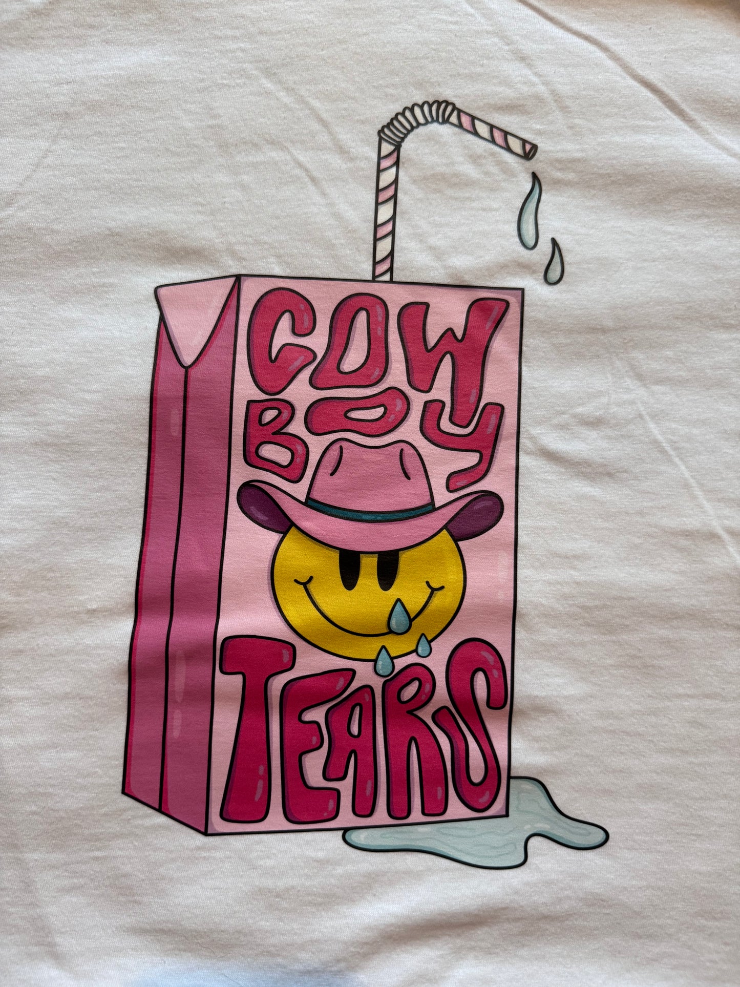 COWBOY TEARS GRAPHIC TEE