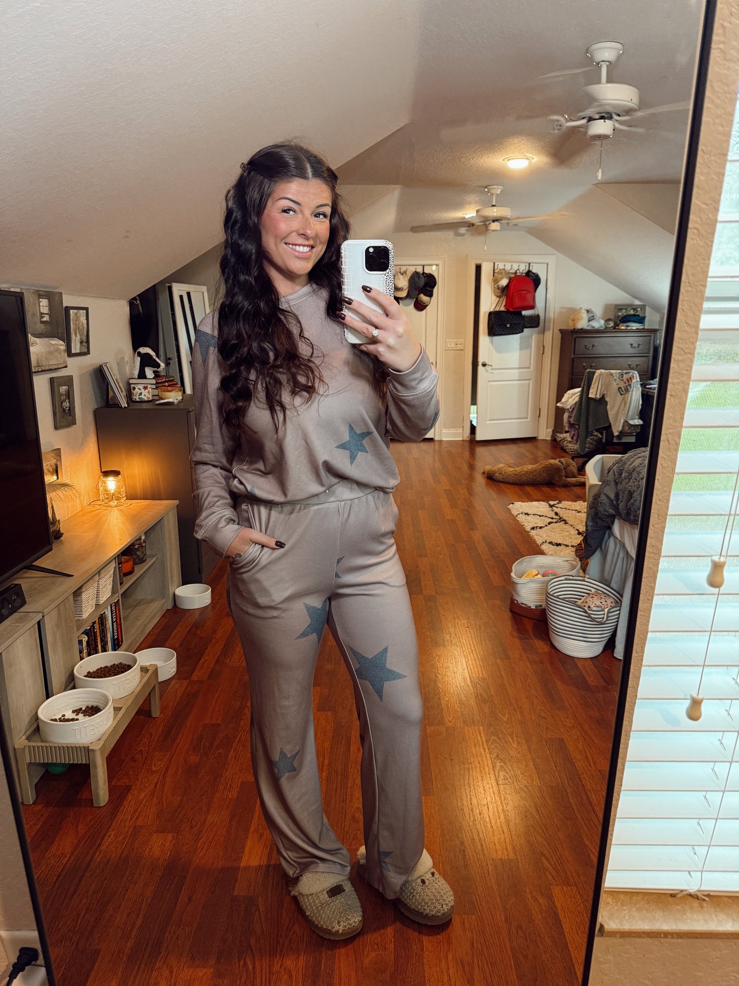 STAR PRINT LOUNGE SET