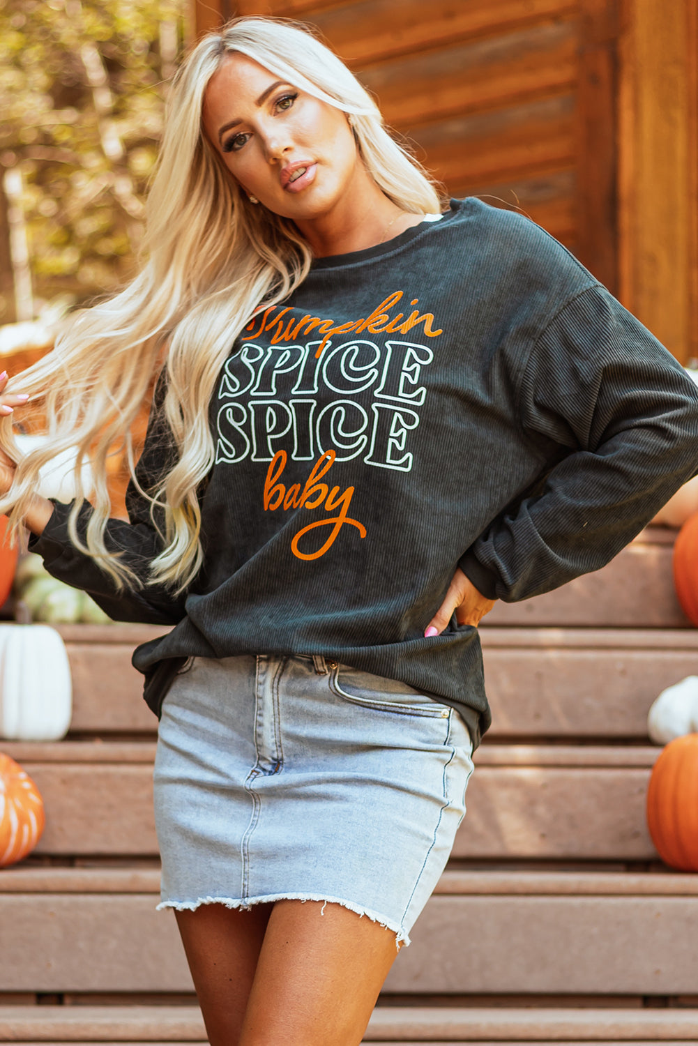 PUMPKIN SPICE BABY GRAPHIC SWEATSHIRT