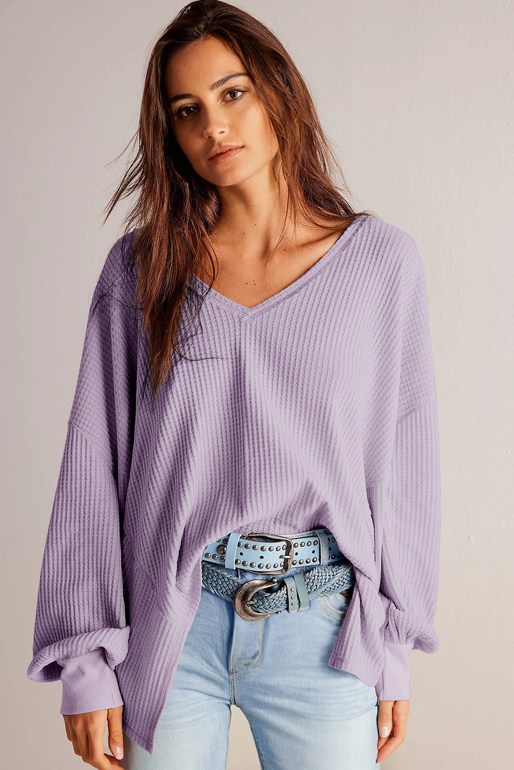 THE LYNNDE BLOUSE - PURLE