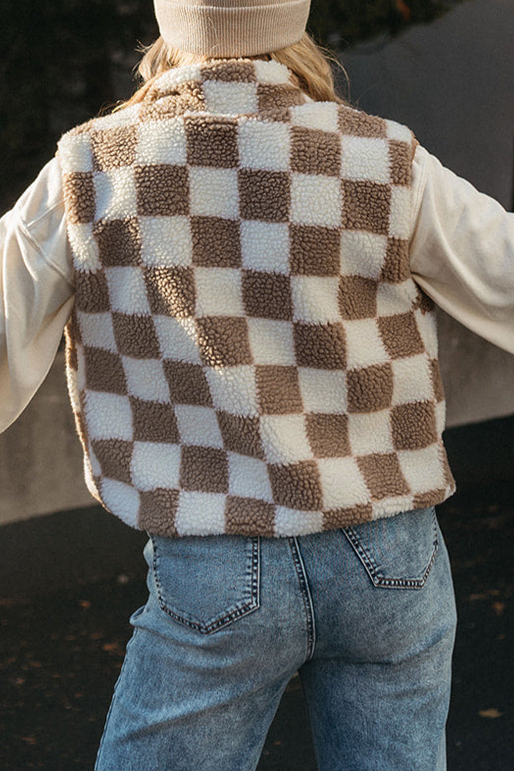 THE CHECKERED SHERPA VEST