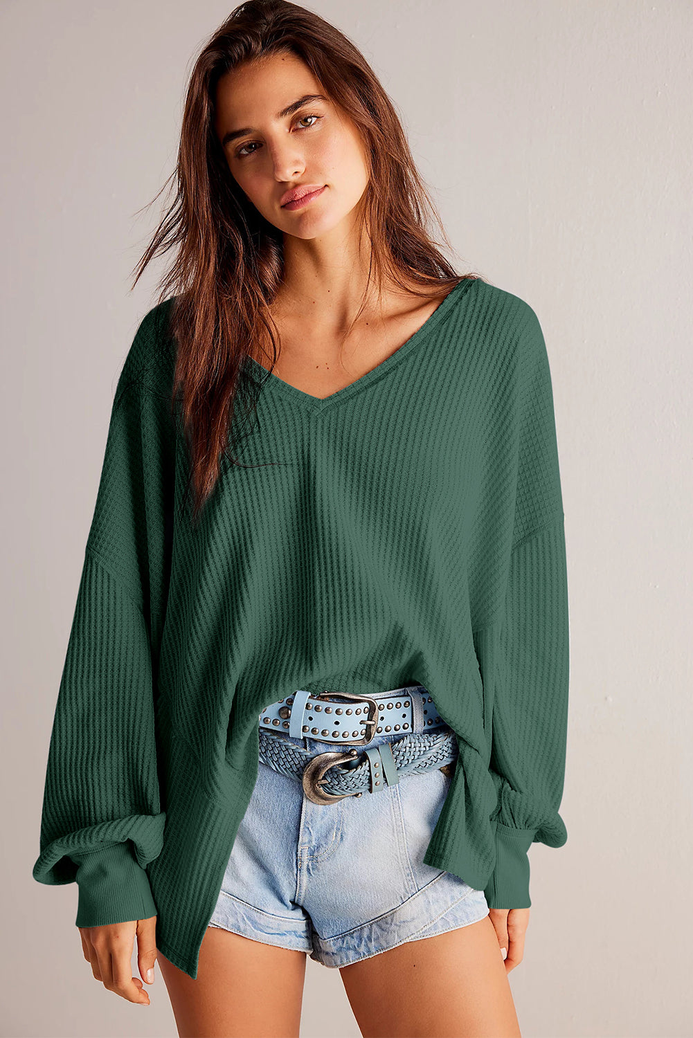 THE LYNNDE BLOUSE - GREEN