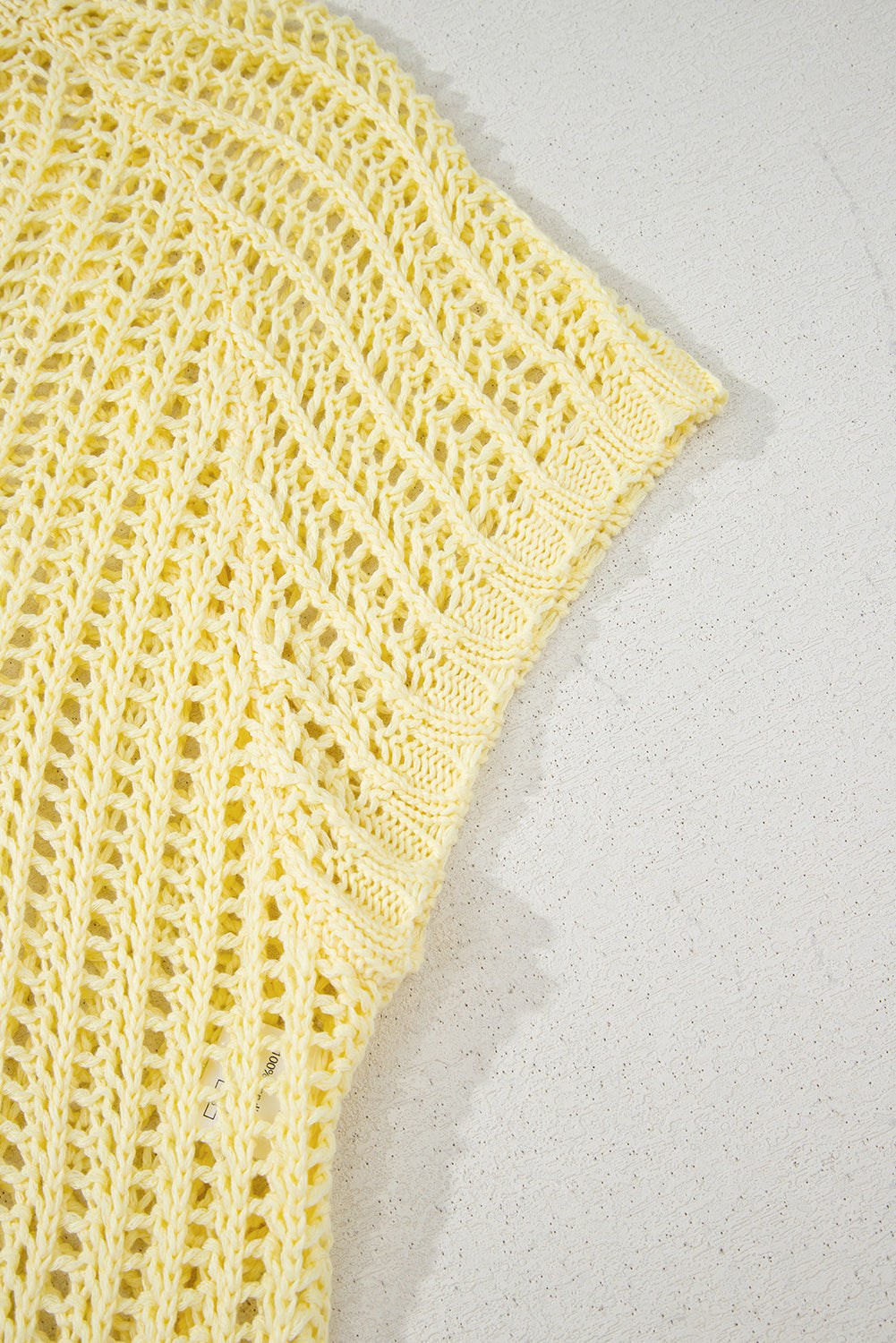 YELLOW CROCHET SWEATER TEE