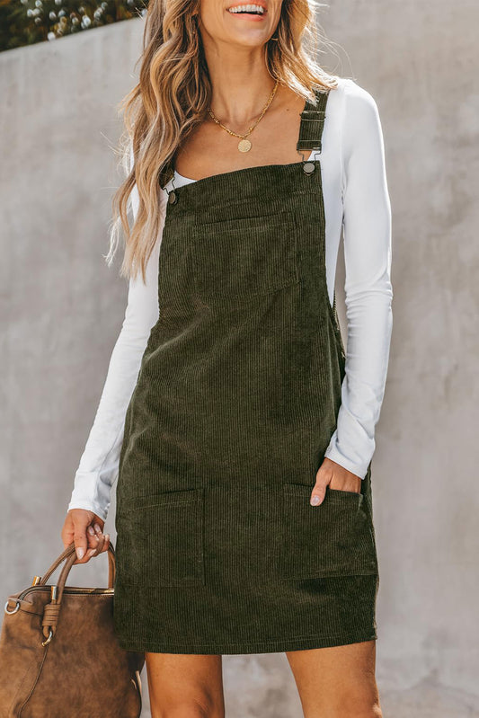 THE CARY CORDUROY OVERALL SKIRT