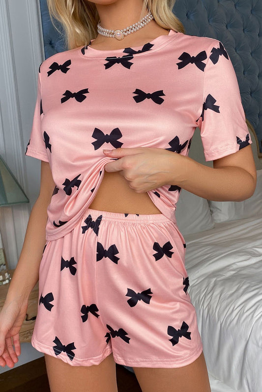 BOW PRINTED LOUNGE SET