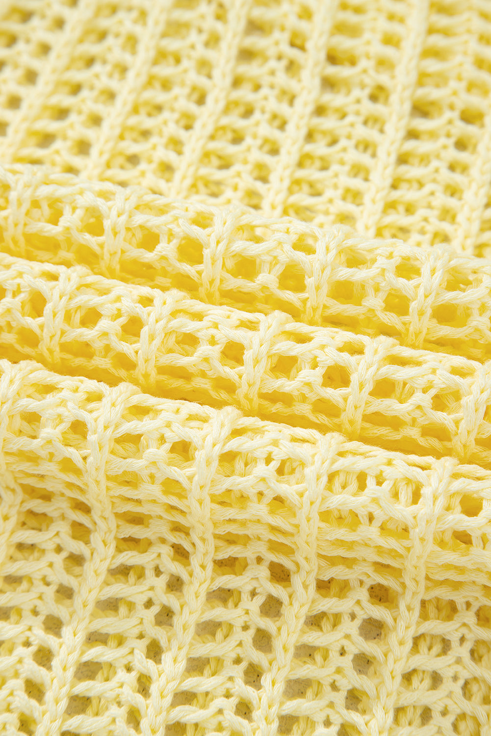 YELLOW CROCHET SWEATER TEE