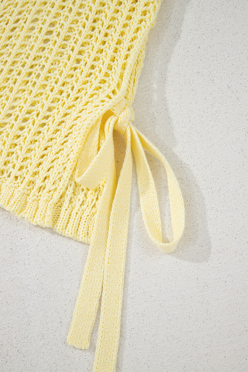 YELLOW CROCHET SWEATER TEE