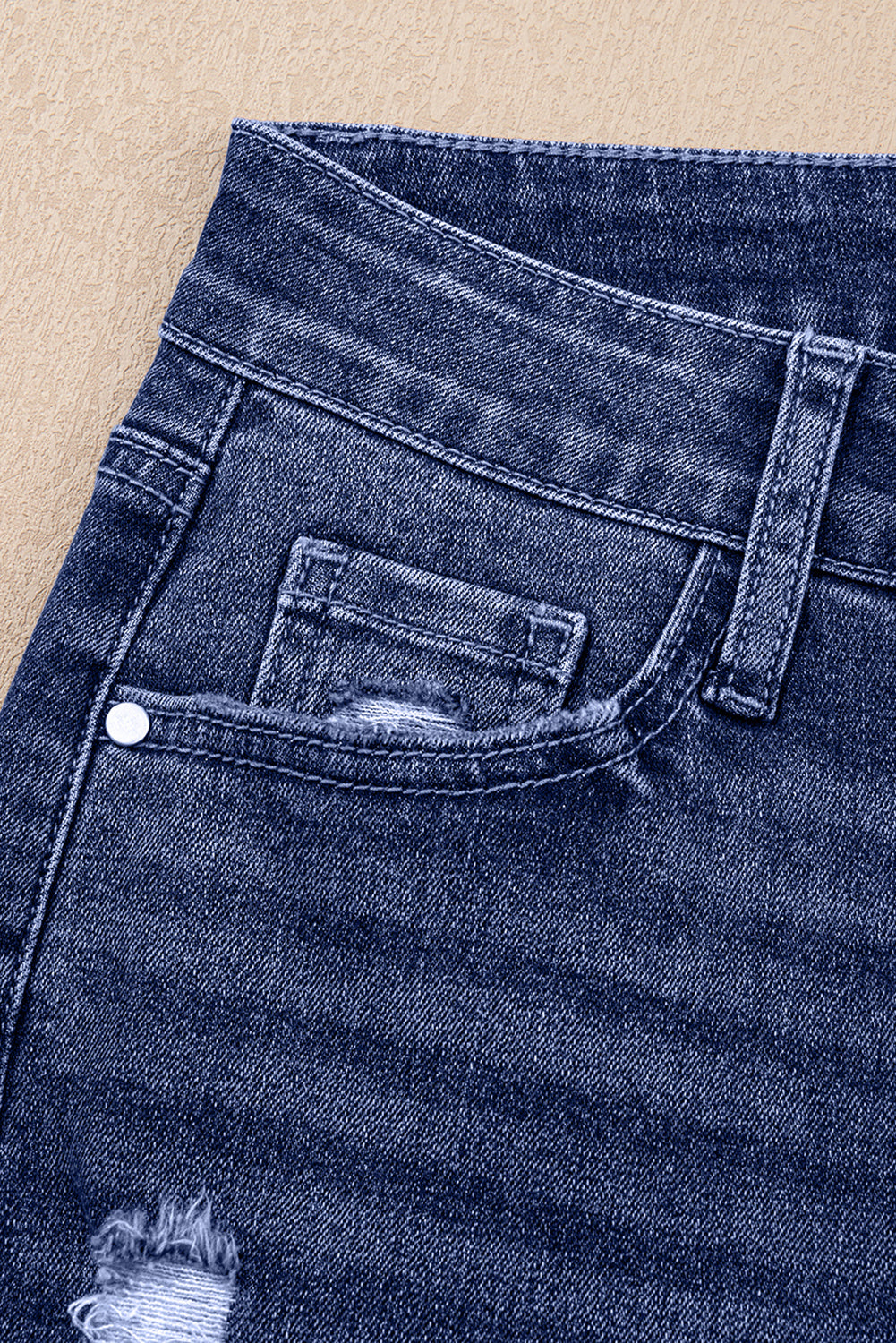 CUFFED STRAIGHT JEANS