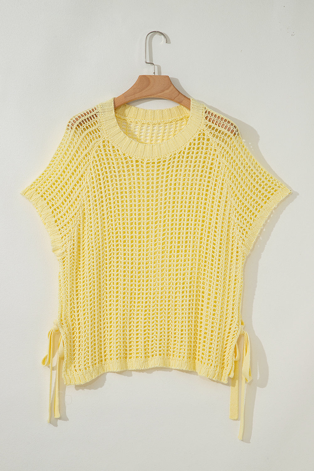 YELLOW CROCHET SWEATER TEE